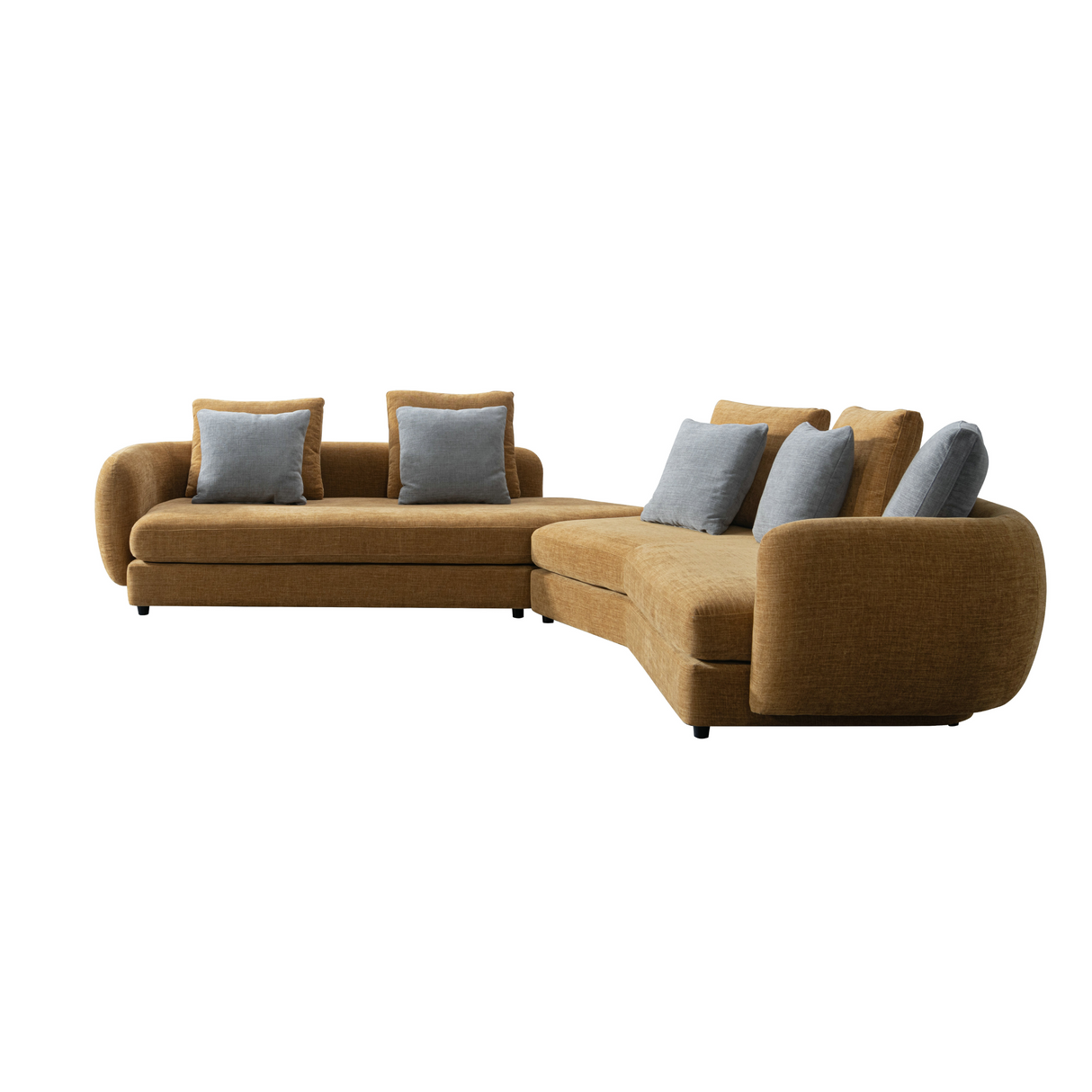 Urban Elegance Ginger Yellow Sectional W313