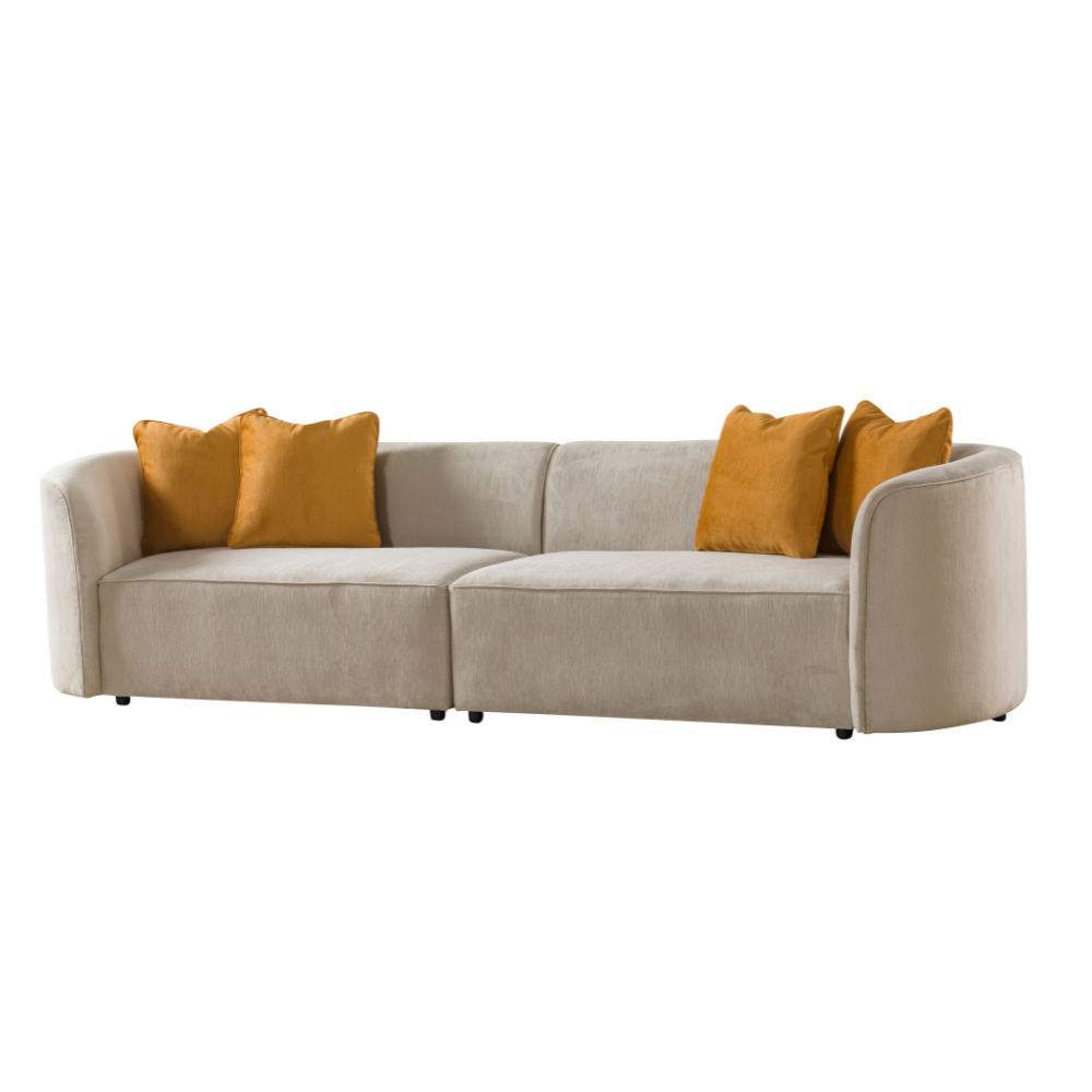 Dana Beige 4-Seater Sofas