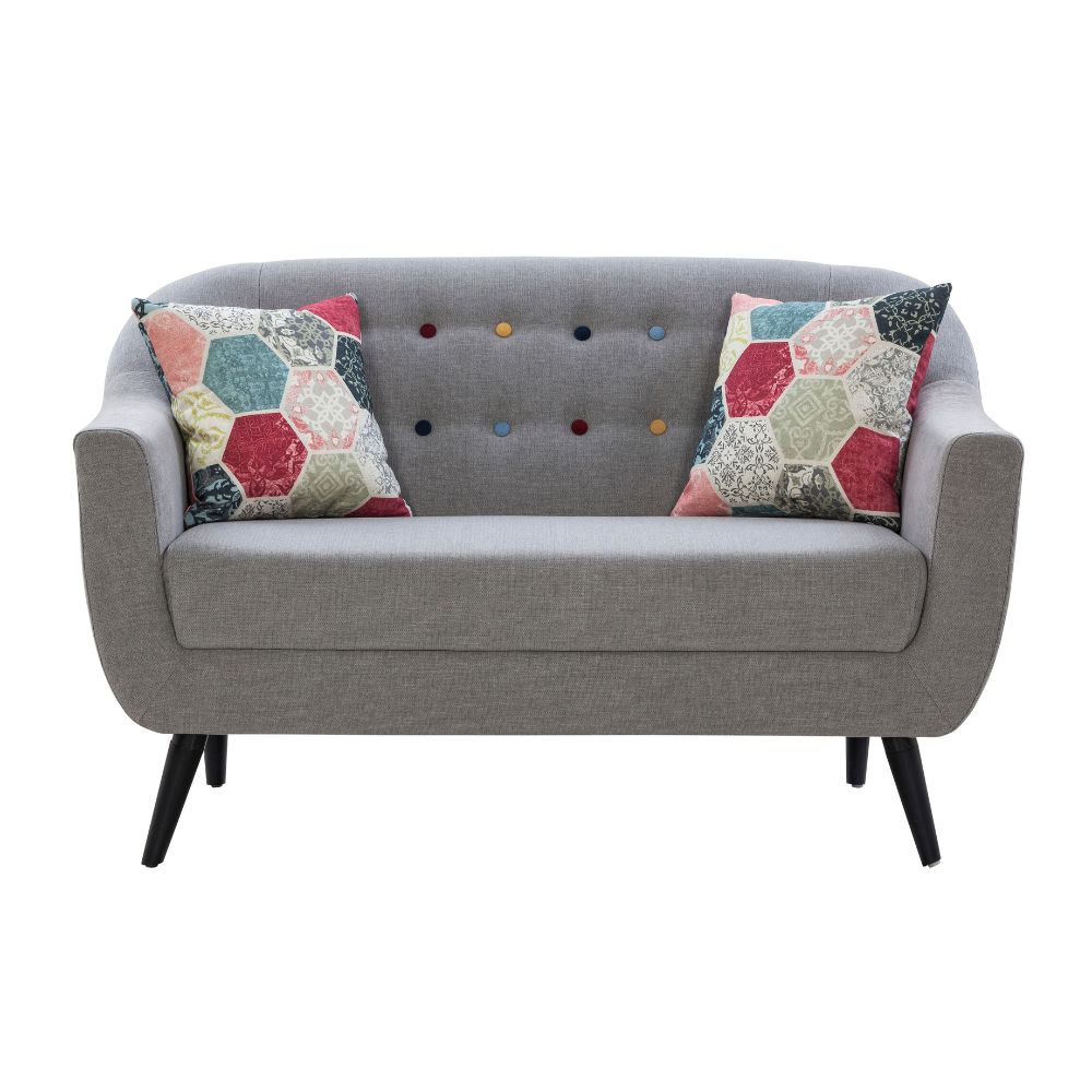 Kimberley Cordial Grey Loveseat