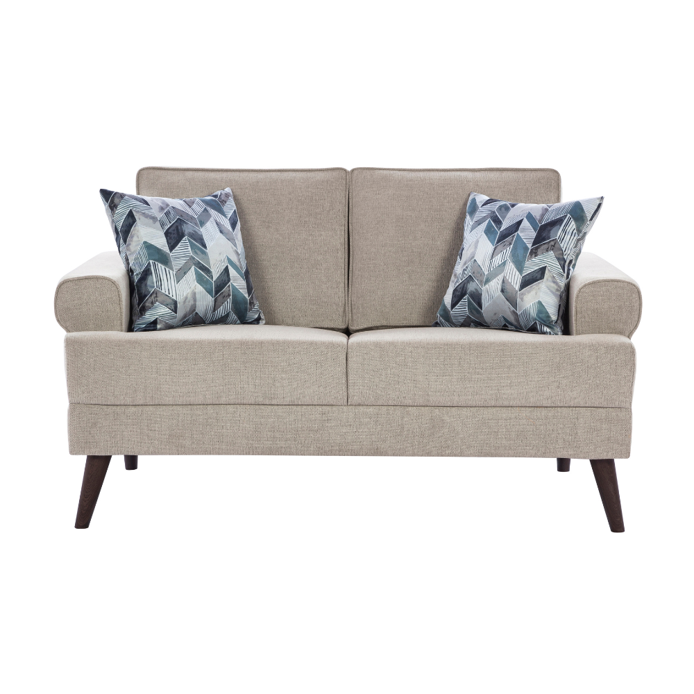 Thompson Sequin Grey Loveseat