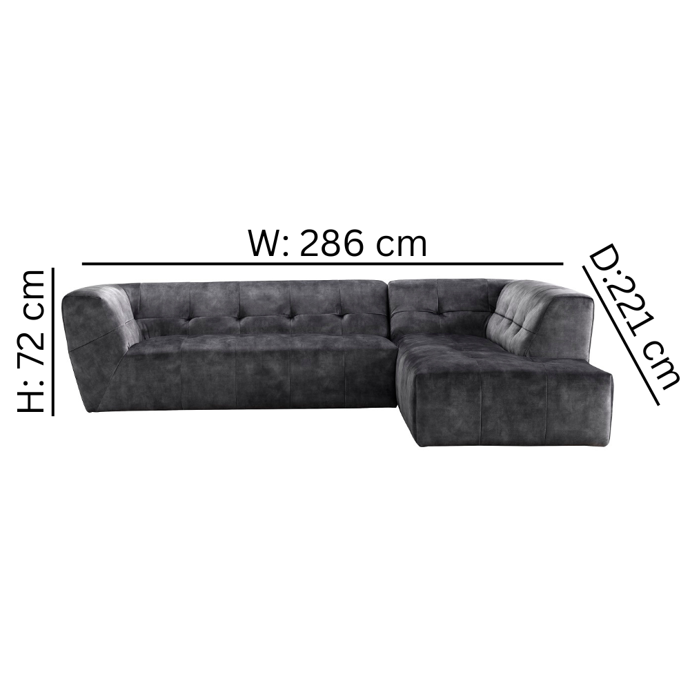 Rugged Charcoal Sectional