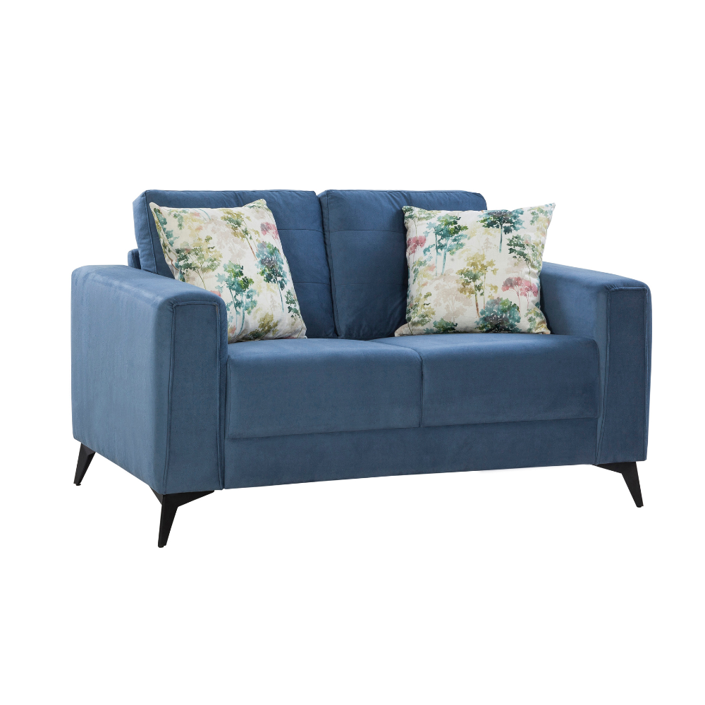 Brandon Beloved Dark Blue Loveseat (144cm)