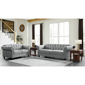 Emilia Grey Sofa Set