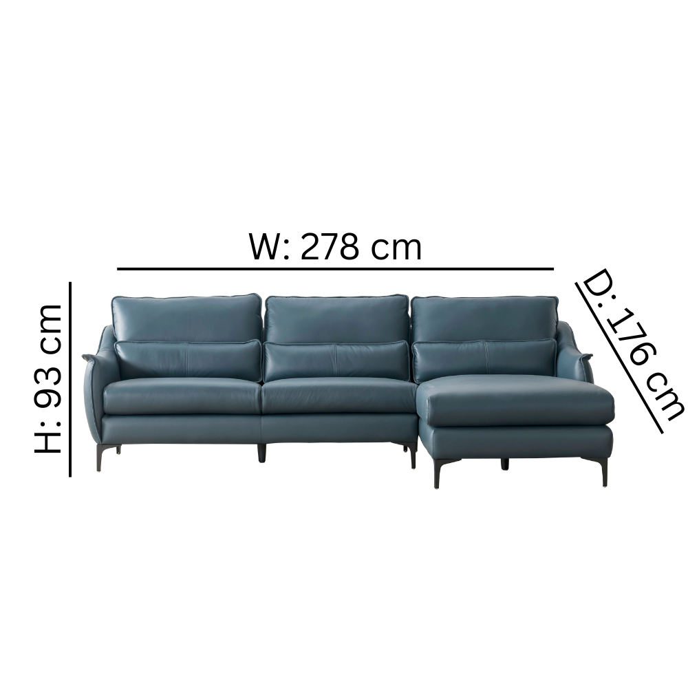 Monochrome Blue Sectionals