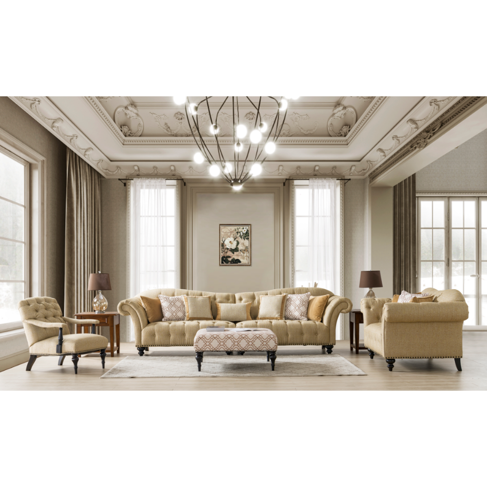 Classic Honey Sectional Set