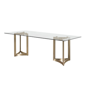 Alexa Glass Top Dining Table