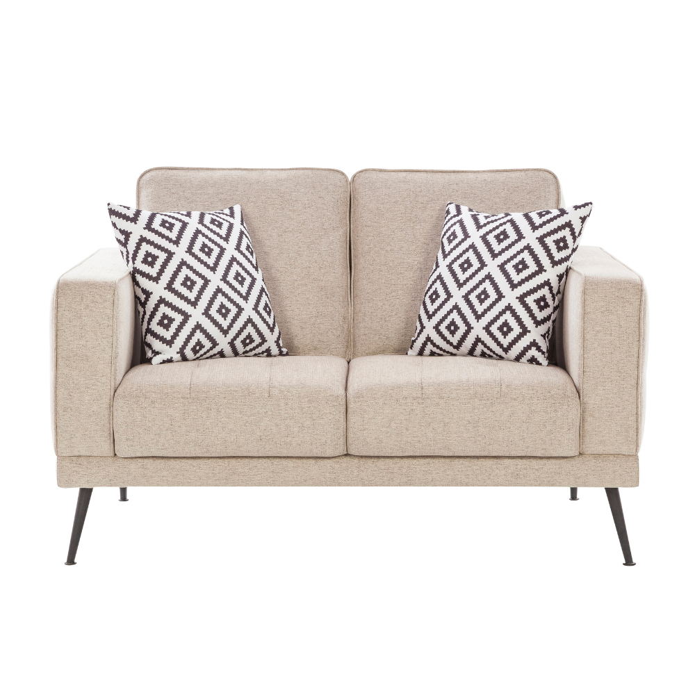 Eugene Euphoric Beige Loveseat (137cm)