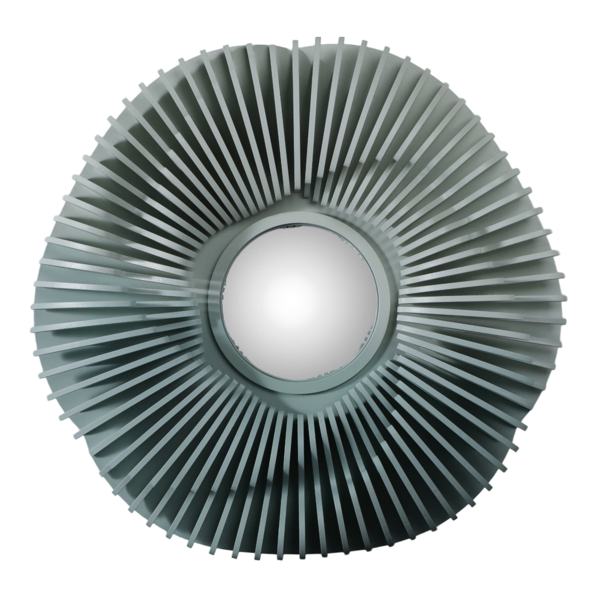 35" Wood Sterga Wall Mirror, Gradient Green