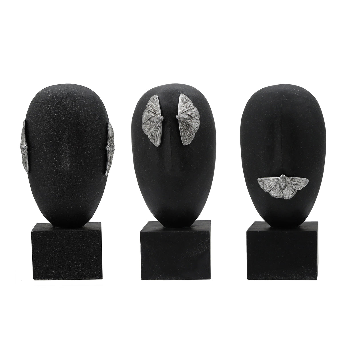 S/3 13" Bruges Hear, See, Speak No Evil Statuary