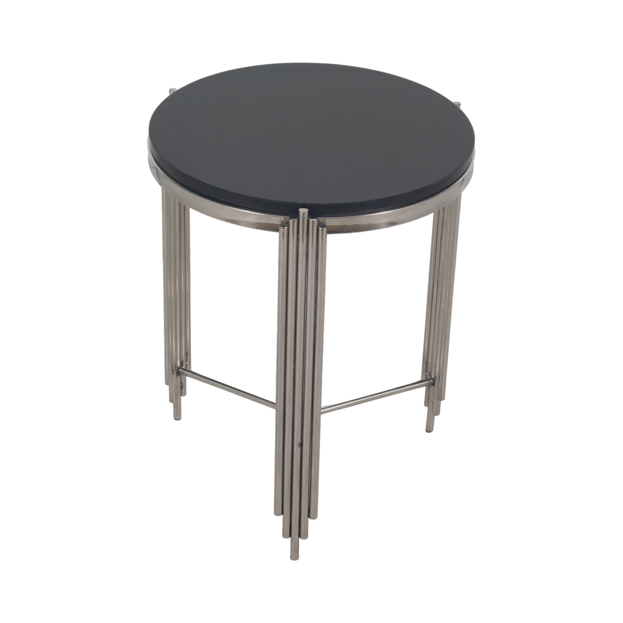 23" Aldine Stainless Steel Accent Table