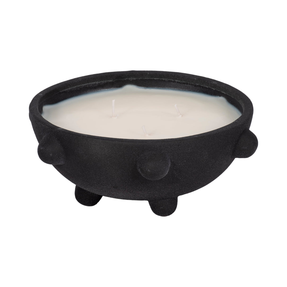 9" 22 Oz Black Amber Sea Salt Bubble Bowl Candle,
