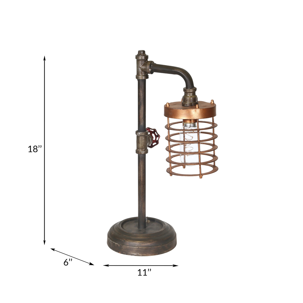 Metal, Pipe  Bo Table Lamp