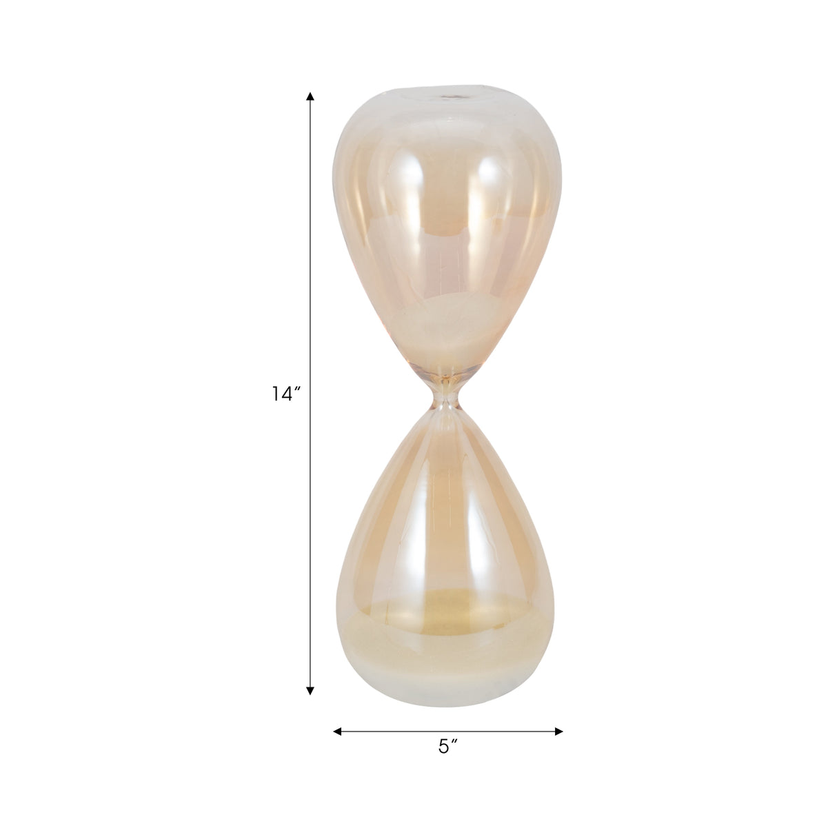 14" Midas Small Champagne Hourglass