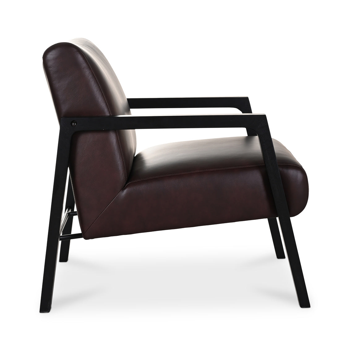 Fox Chair Charred Plum Leather