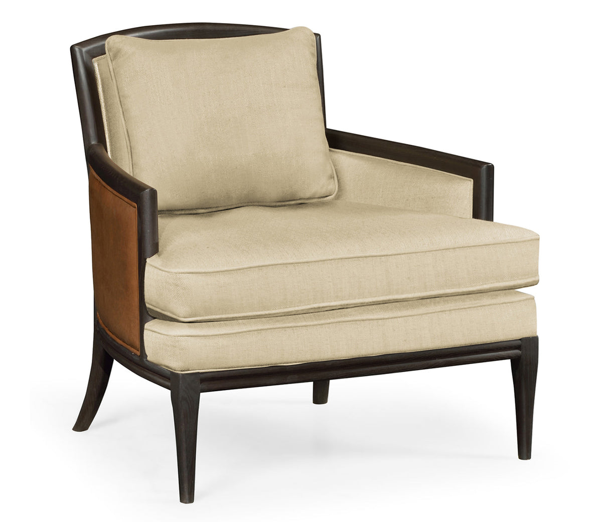 JC Modern - Langkawi Collection - Rounded Back Dark Brown Ash Occasional Chair