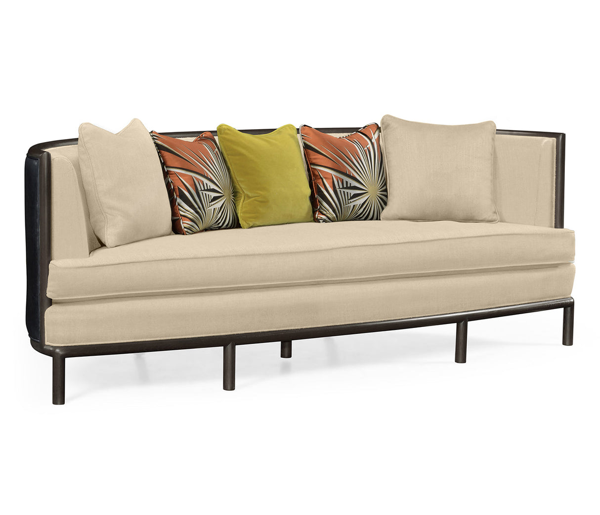 JC Modern - Eclectic Collection - Rounded Dark Brown Ash Sofa