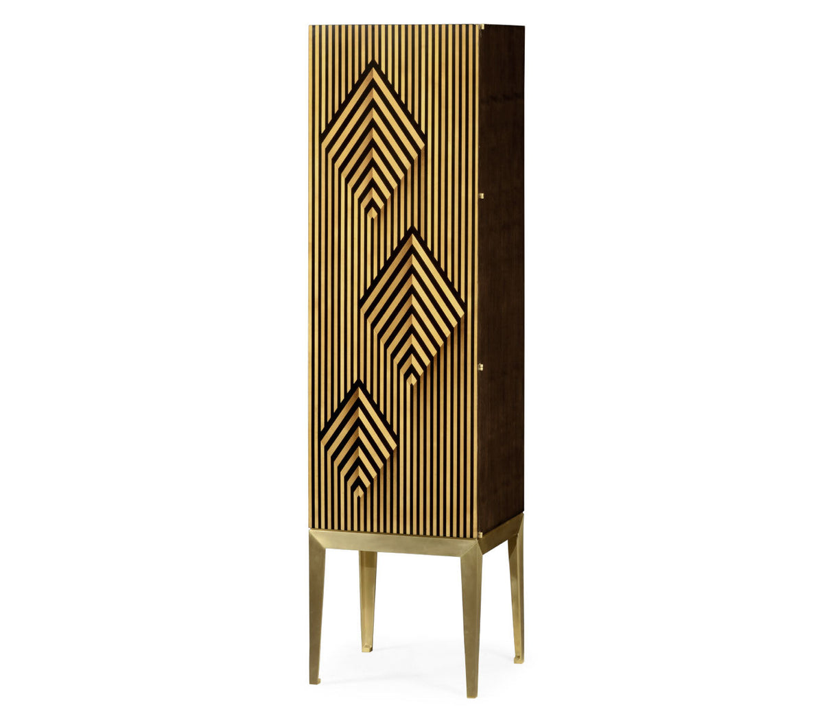JC Modern - Op Art Collection - Op Art Diamond Bright Satinwood Right Storage Cabinet
