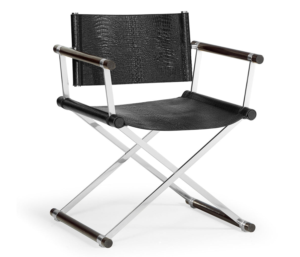 JC Modern - Campaign Collection - Campaign Style Charcoal Directors Chair