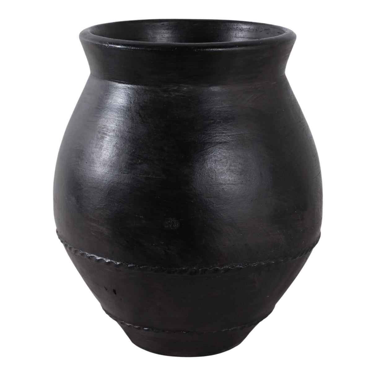 20x18" Traditional Terracotta Vase, Black
