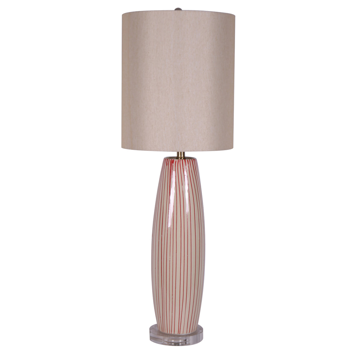 CERAMIC 36" DOUBLE TAPER TABLE LAMP, MULTI