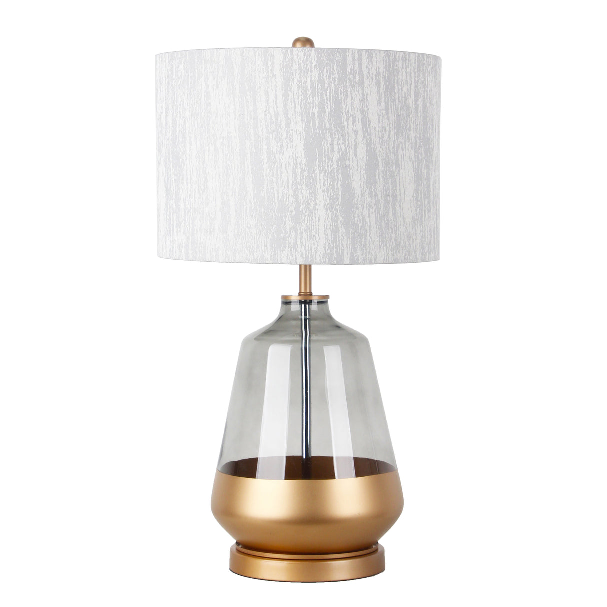 26"H GLASS TABLE LAMP