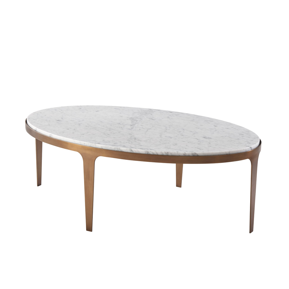 TA Originals - Gennaro Oval Marble Cocktail Table