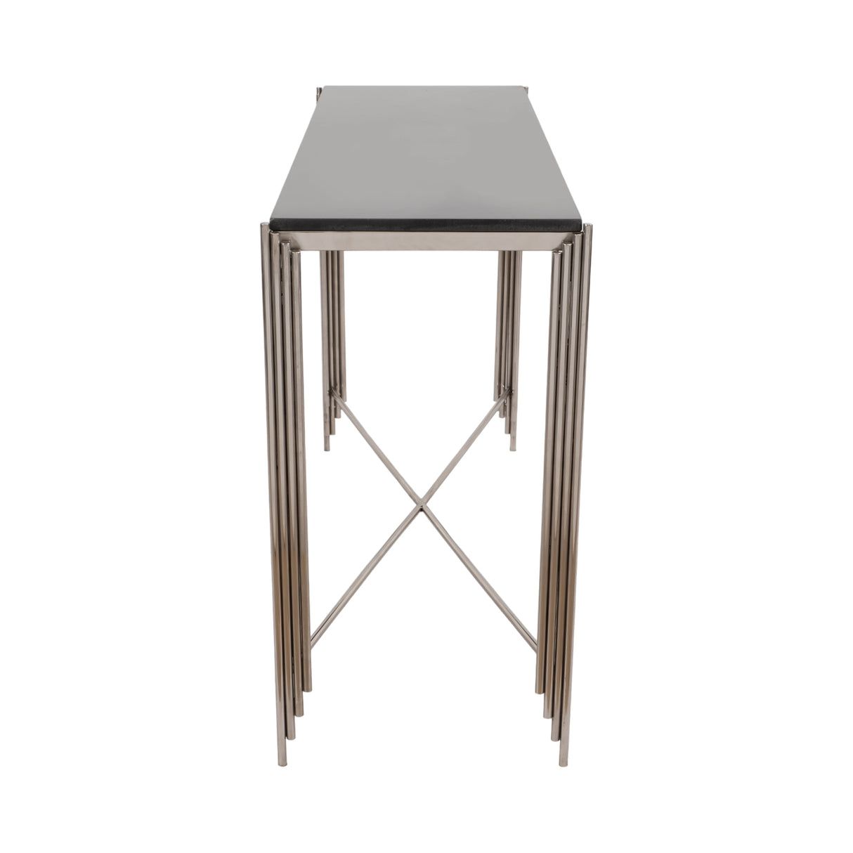 54" Aldine Stainless Steel Console Table