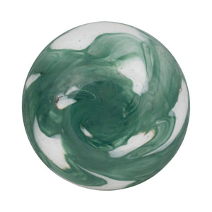 13" Ebb & Flow Vase, Green/clear