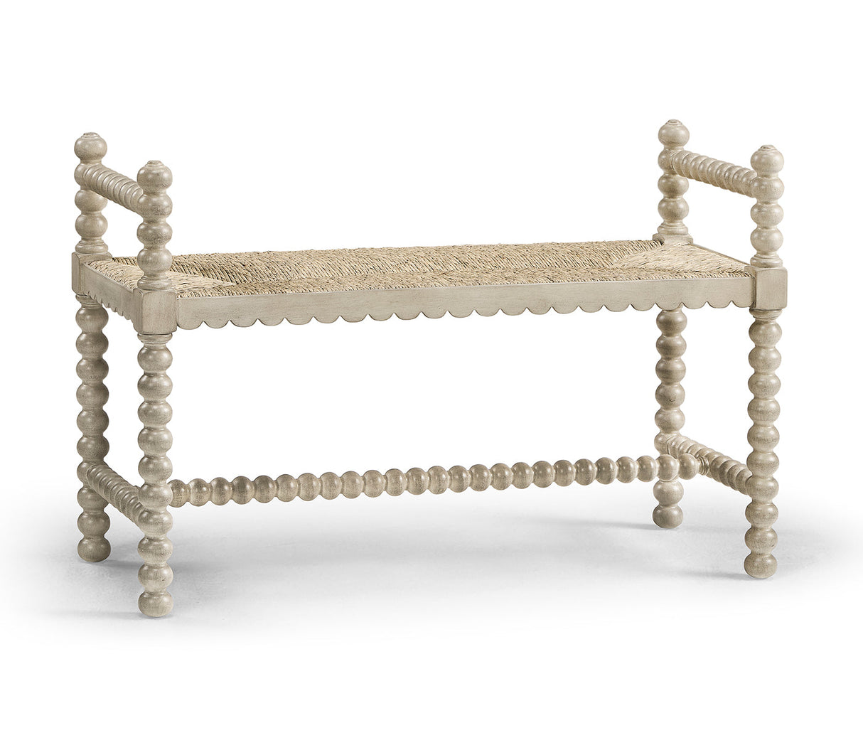 William Yeoward Collected - Country House Chic - Bellingham Country Grey Single Bench