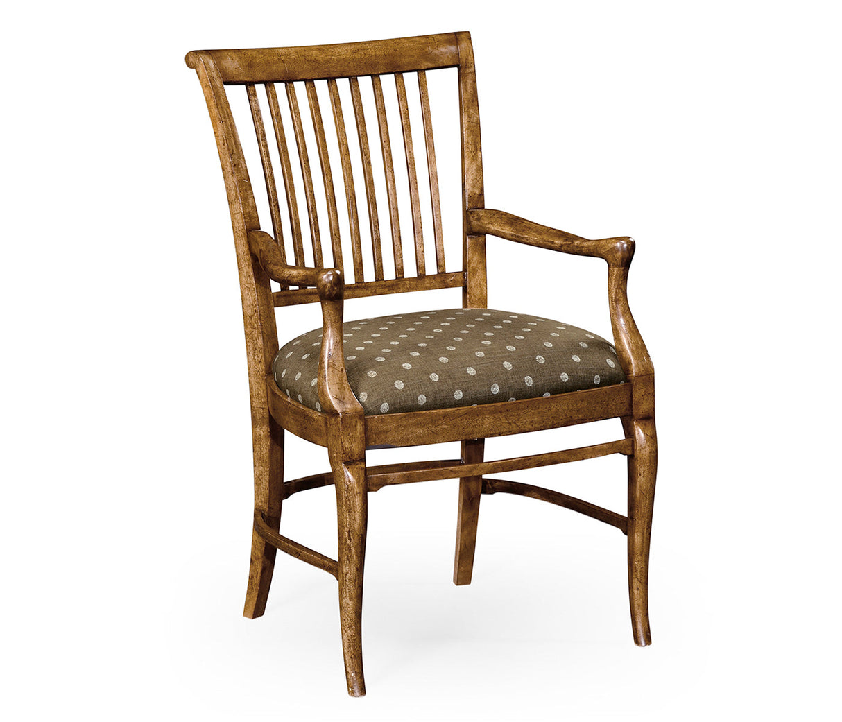 William Yeoward Collected - Country House Chic - Kilkenny Grey Fruitwood Arm Chair