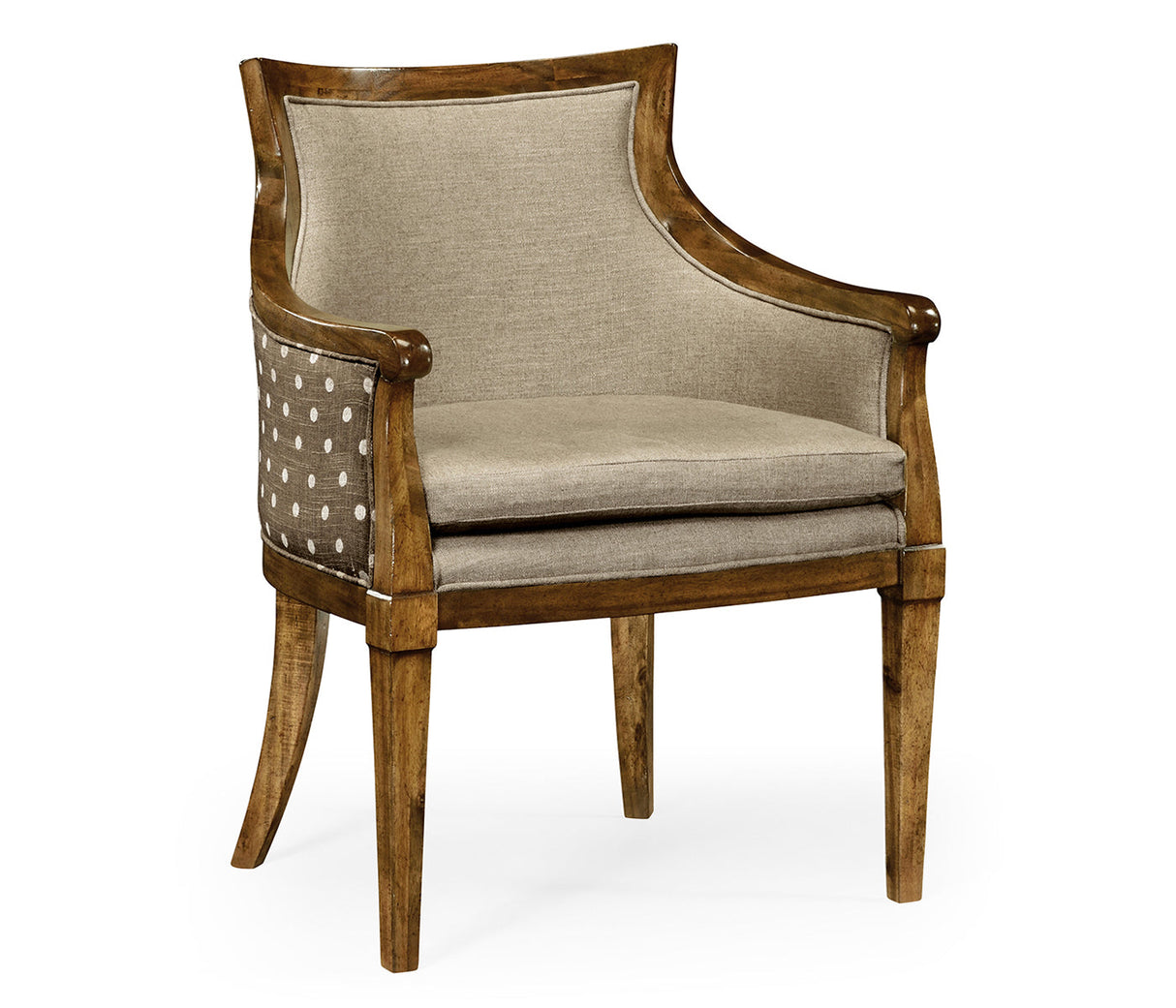 William Yeoward Collected - Uptown Classic - Belton Grey Fruitwood Arm Chair