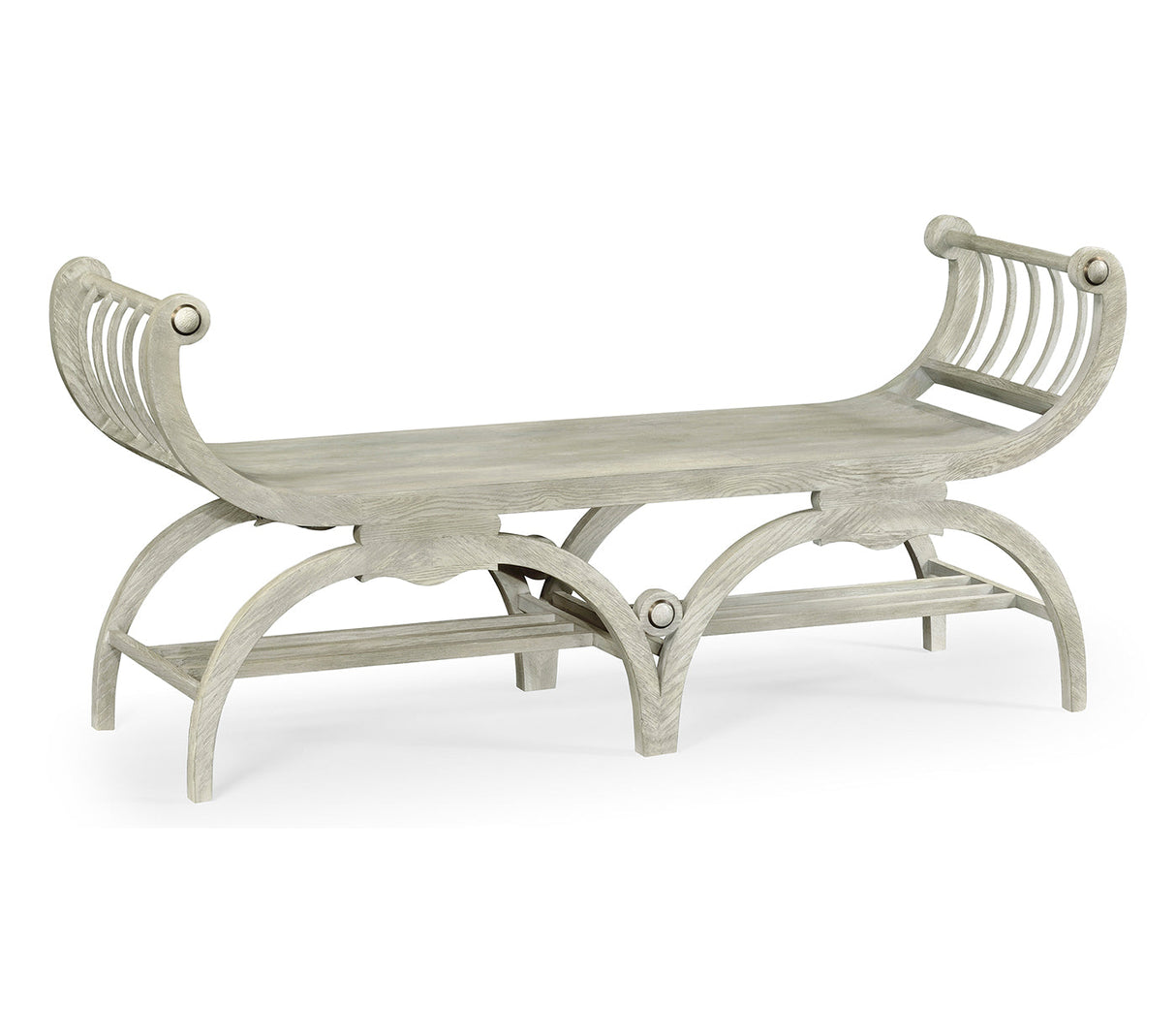 William Yeoward Collected - Country House Chic - Double Lucca Cloudy Oak Bench