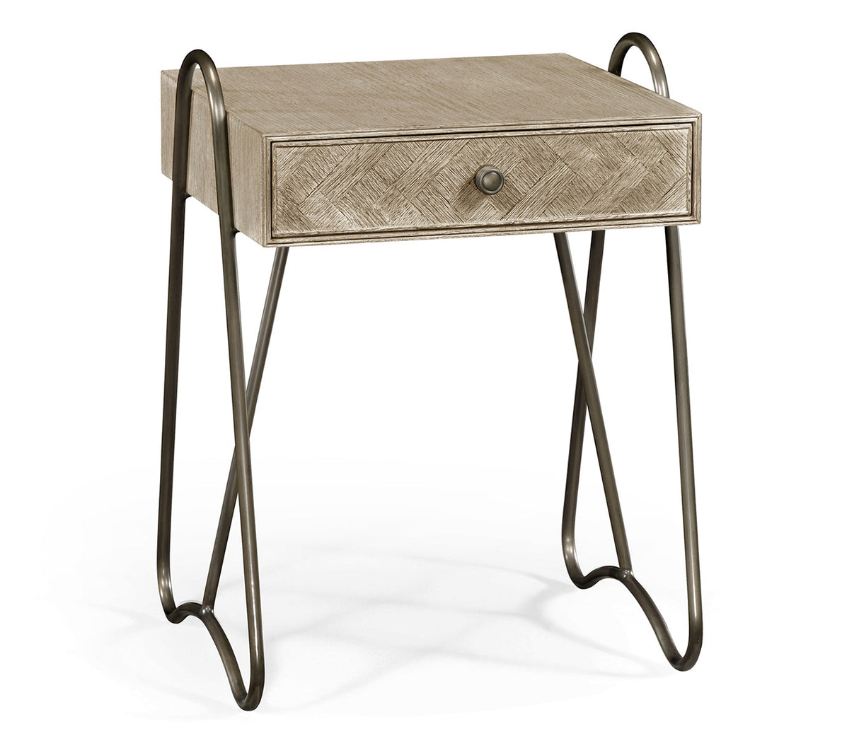 William Yeoward Collected - Urban Cool - Gennesso Grey Oak Night Table