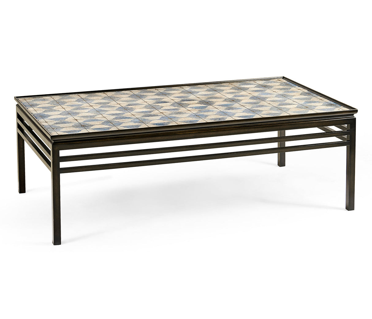 William Yeoward Collected - Urban Cool - Haygrove White & Blue Marquetry Coffee Table