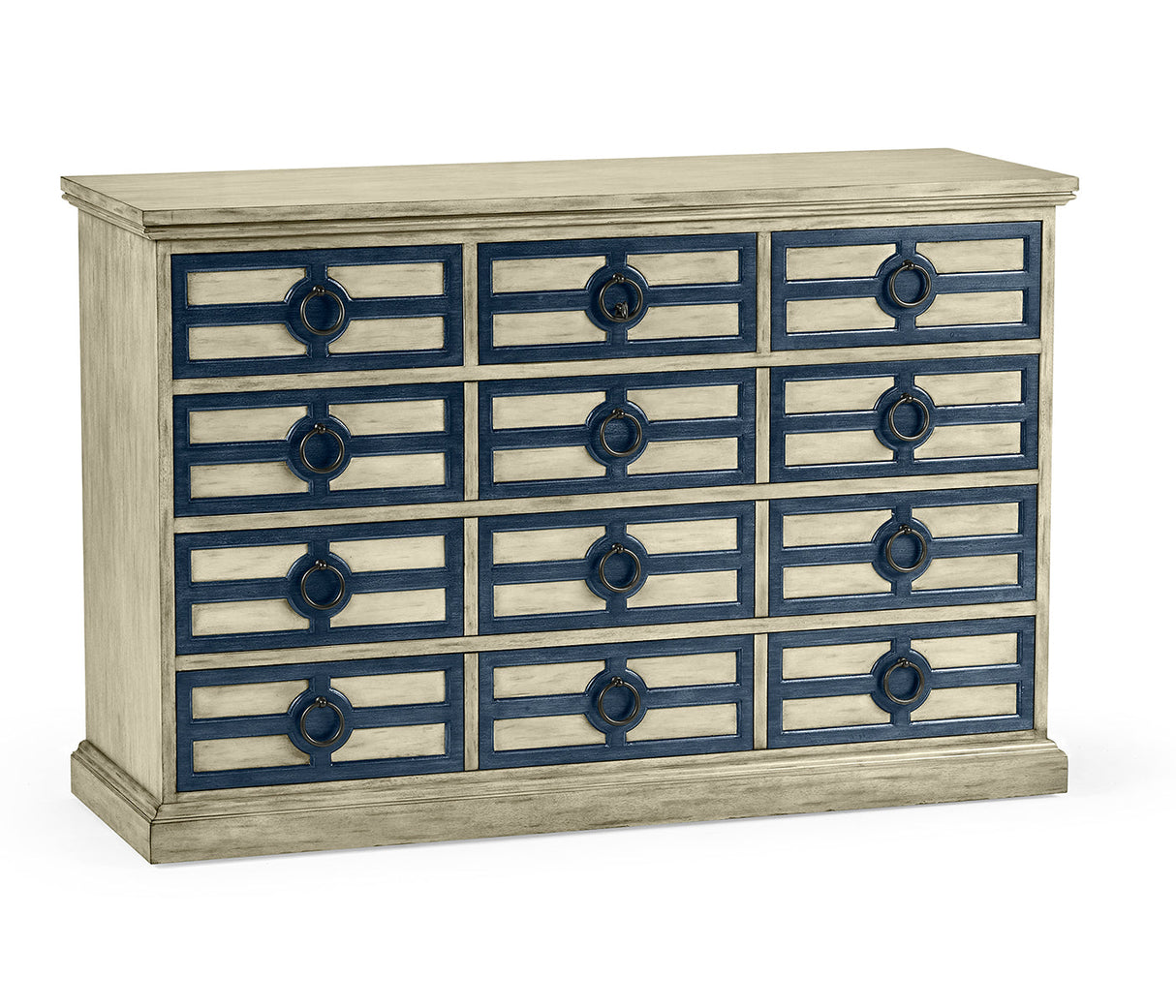 William Yeoward Collected - Country House Chic - Midmoor White Grey Chest of Drawers