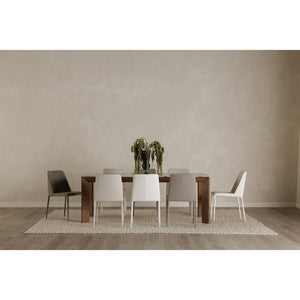 Nora Dining Chair White Vegan Leather-M2