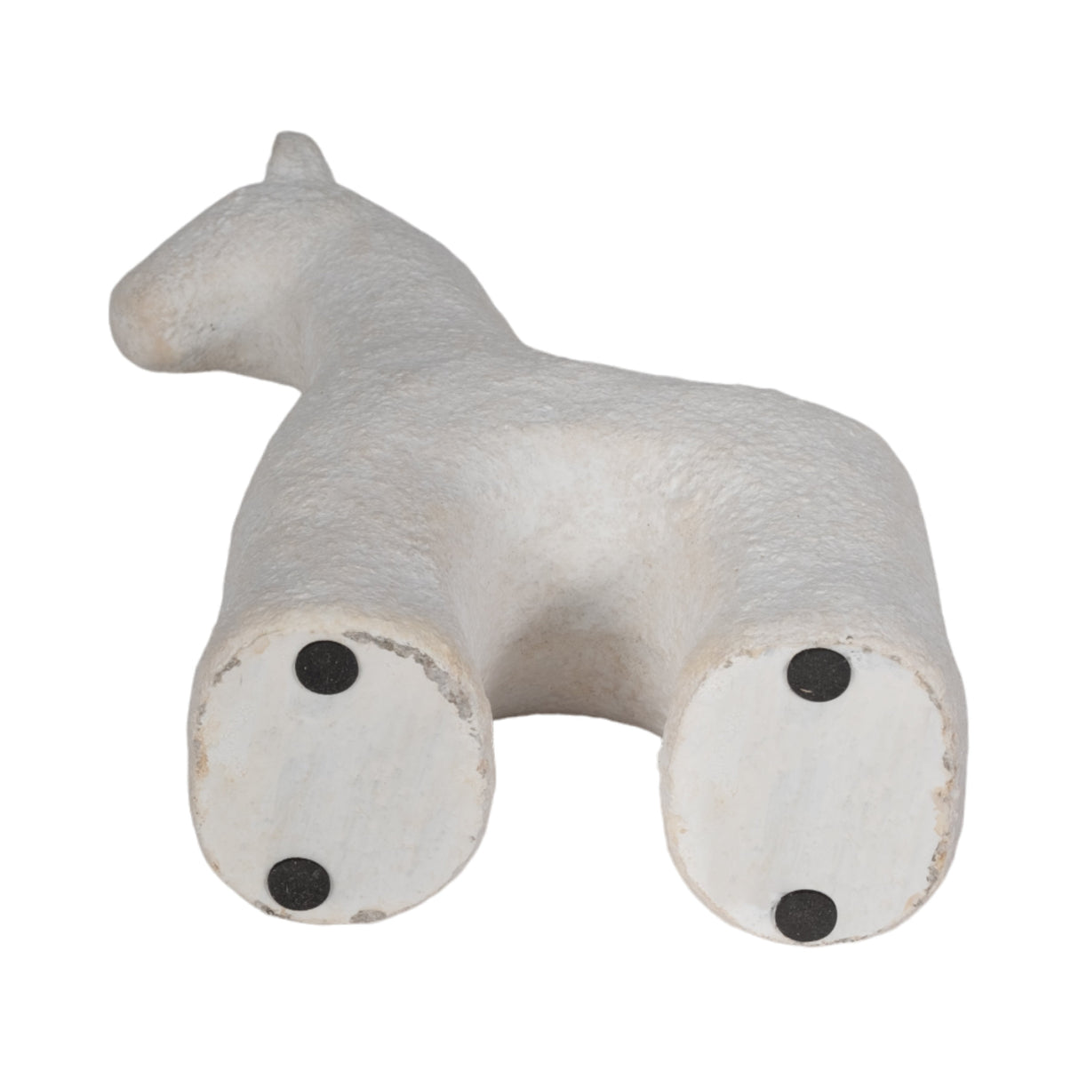 6" Textured Horse, White