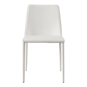 Nora Dining Chair White Vegan Leather-M2