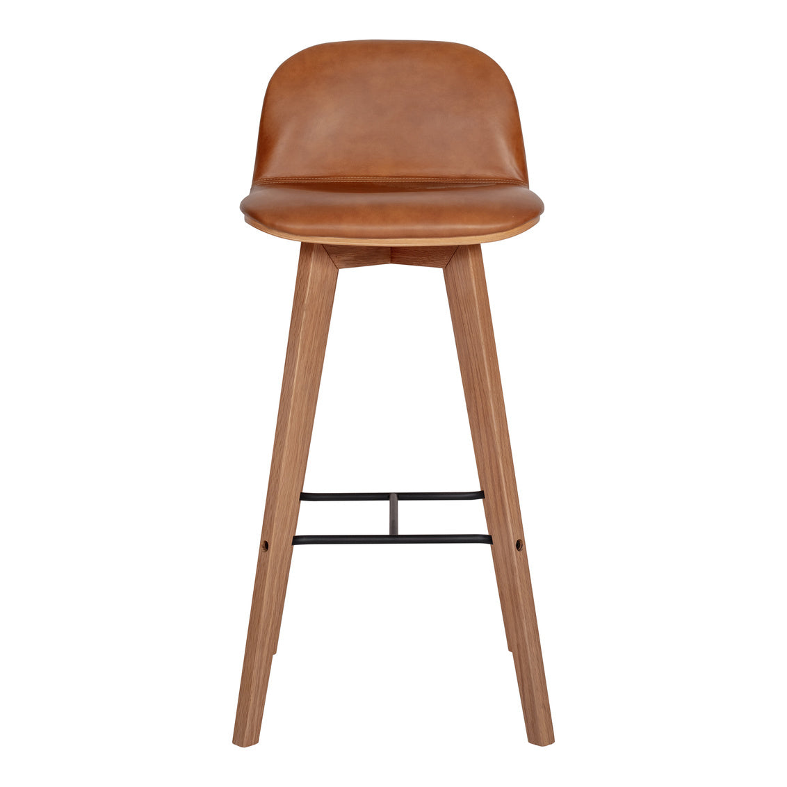 Napoli Leather Barstool Tan