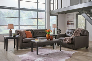 Belziani Black Sofa Set 1