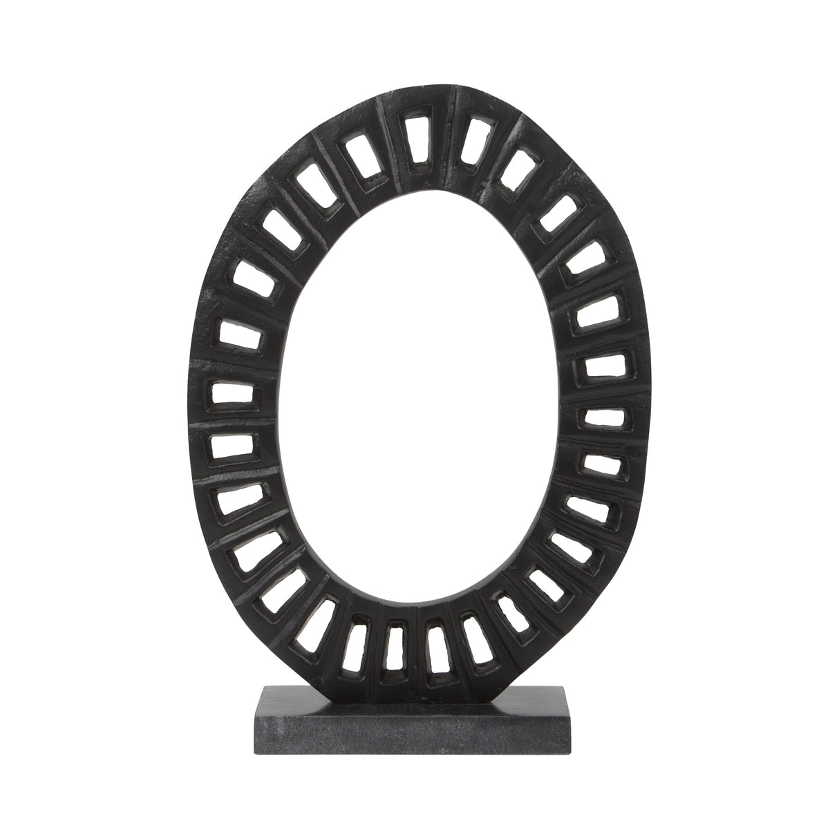 17" Teigan Ring Statuary, Black