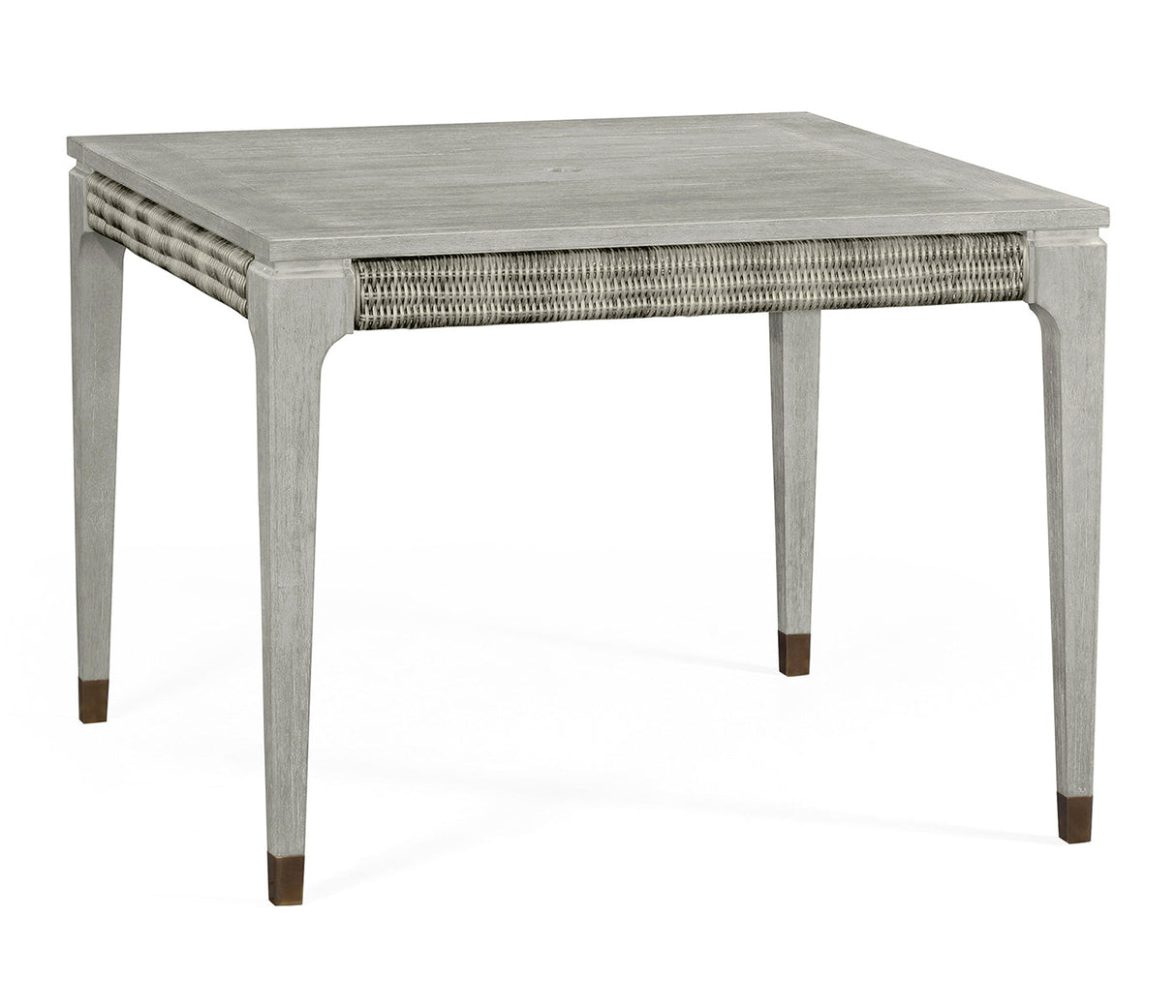 JC Outdoor - Hampton Collection - Square Cloudy Grey & Rattan Dining Table