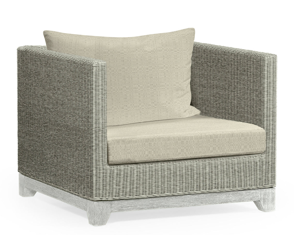 JC Outdoor - Hampton Collection - Cloudy Grey & Light Grey Rattan Chair