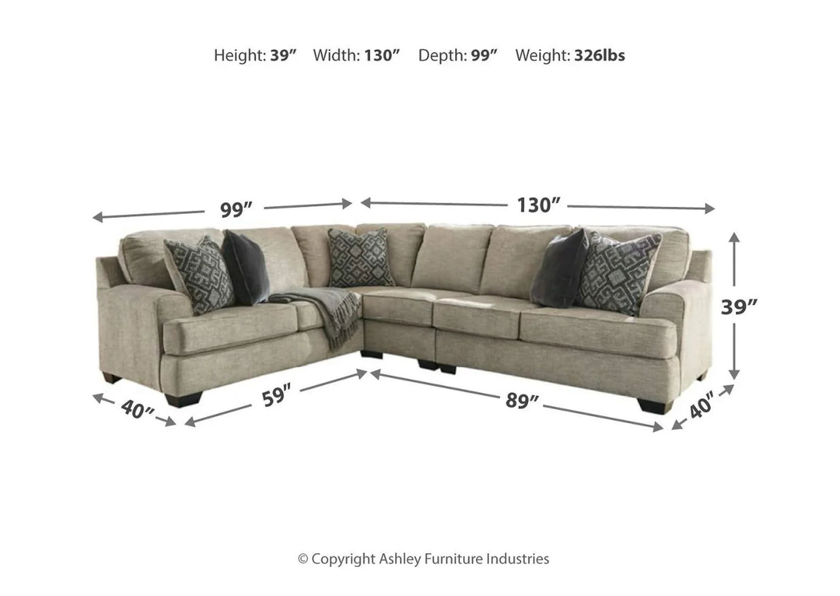 Bovarian 3-Piece Sectional