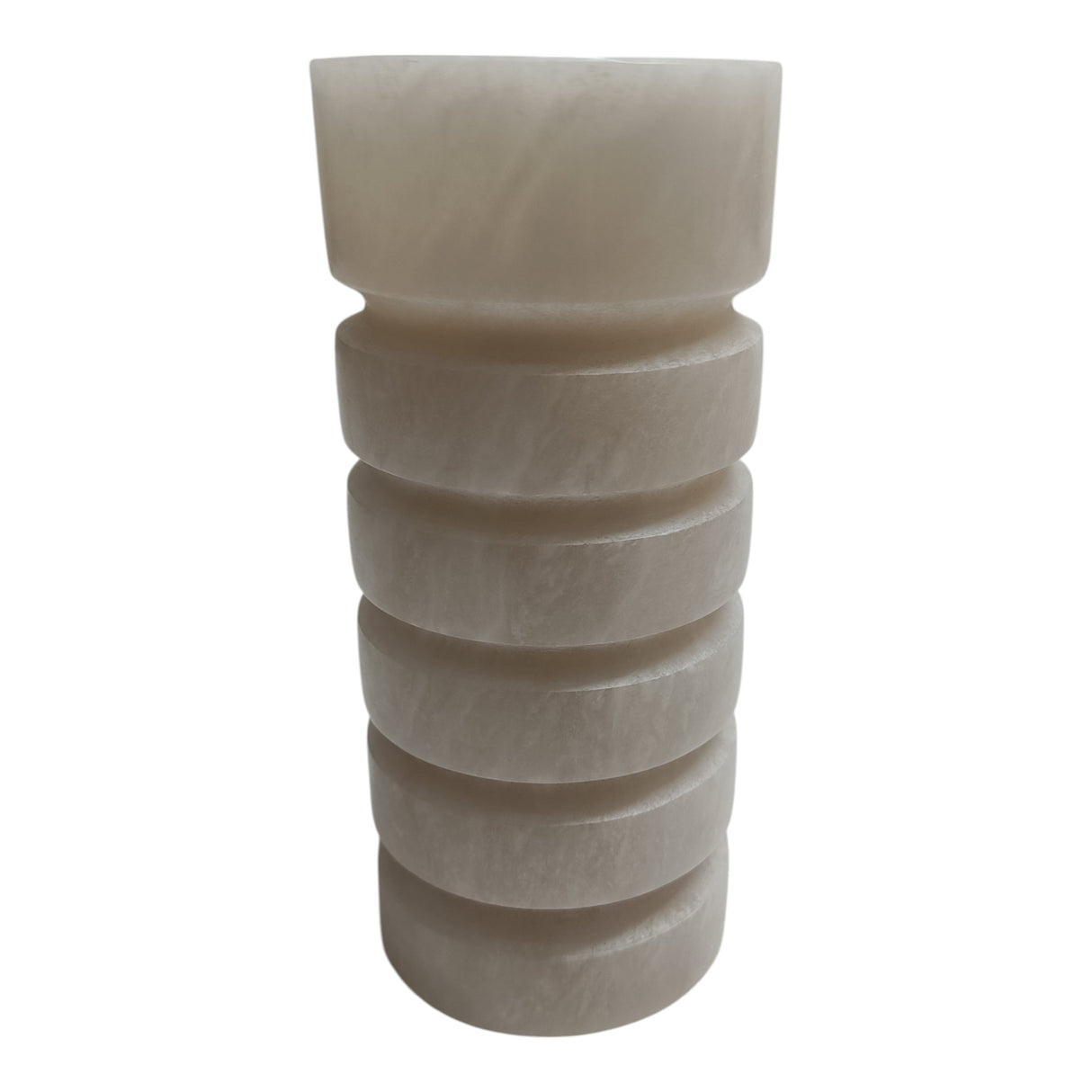 8" Solica Small Alibaster Candleholder