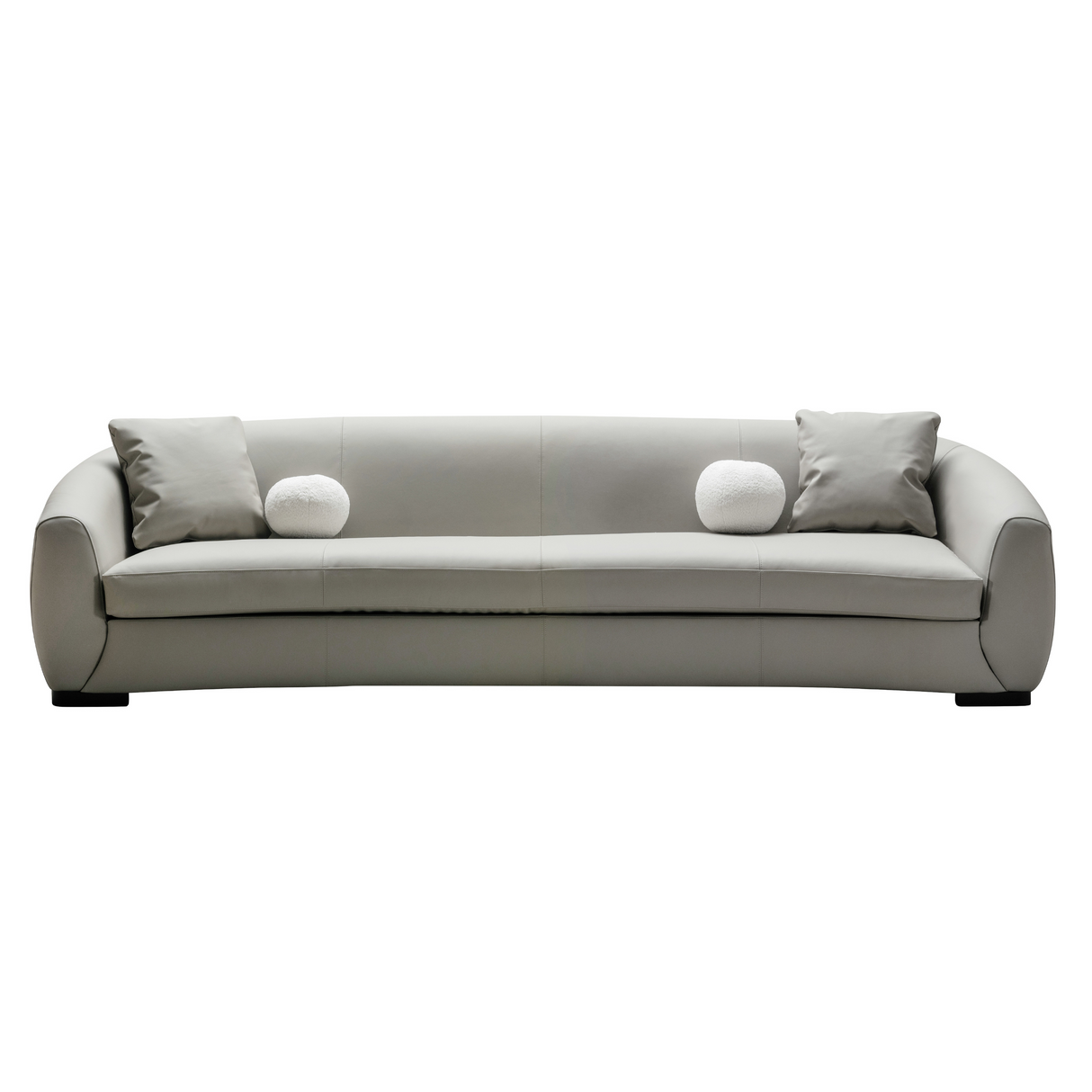 Boucle brown leather 5 seater sofa