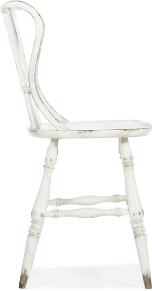 Ciao Bella Spindle Back Counter Stool-White