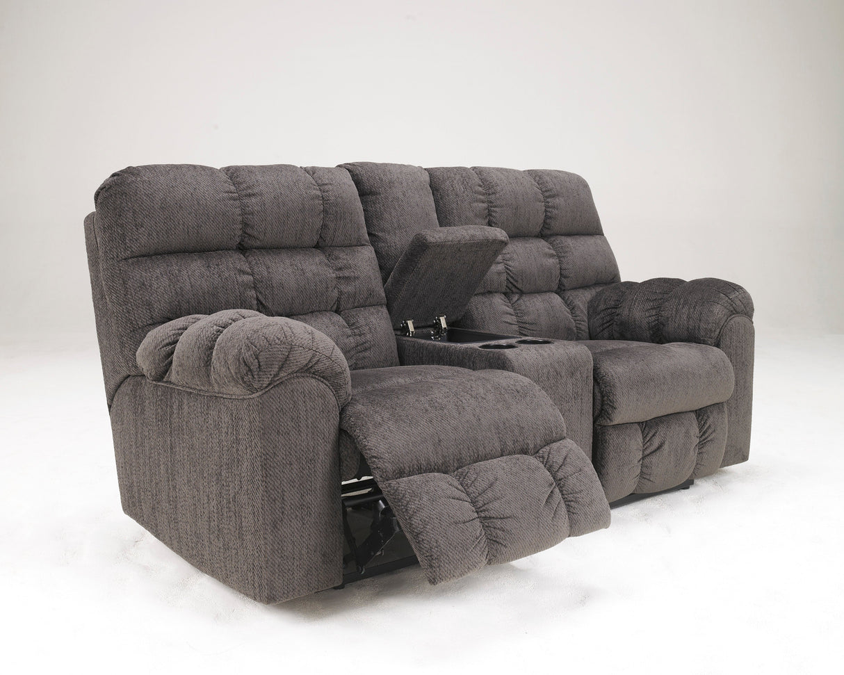 DOUBLE REC LOVE SEAT W/CONSOLE