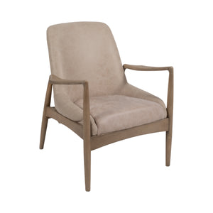 32" Bennati Leather Accent Chair, Tan