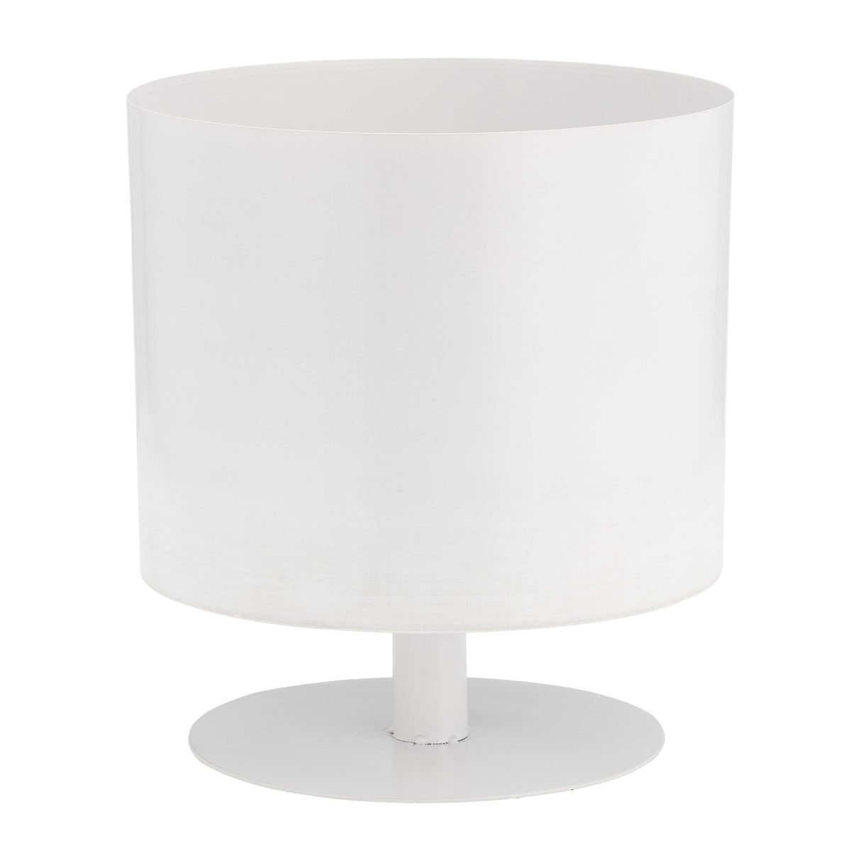 Ec Metal,10",flat Round Base Planter,white